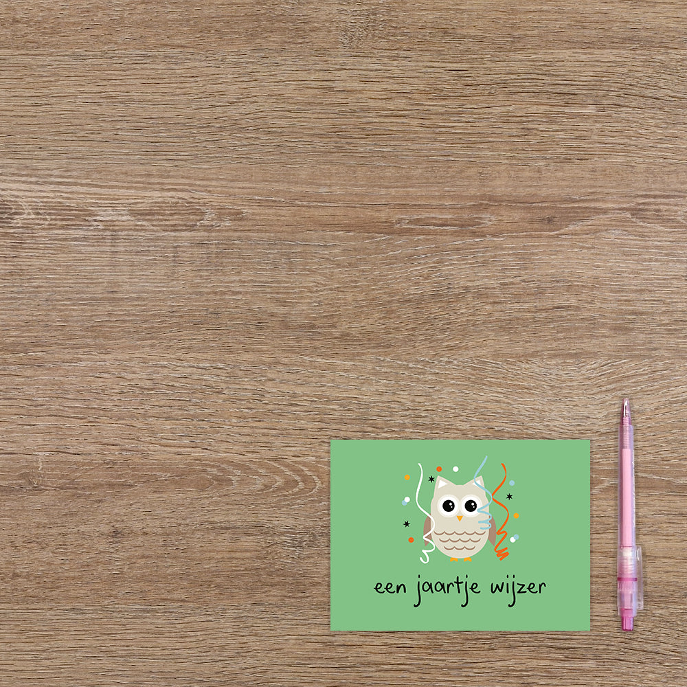 Postcard Een jaartje wijzer - 10 stuks