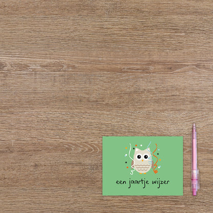 Postcard Een jaartje wijzer - 10 stuks