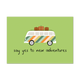 Postcard Say yes to new adventures - 10 stuks - Formaat: Standaard - Vorm: Liggend - Postcards - Op deze postcard staat de tekst: "Say yes to new adventures" met daarboven een volkswagenbusje. - Snelwenskaart