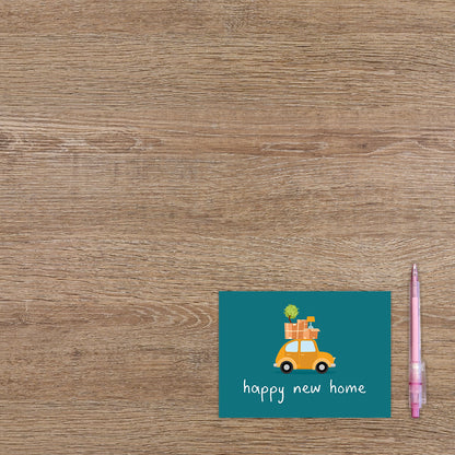 Postcard Happy new home - 10 stuks