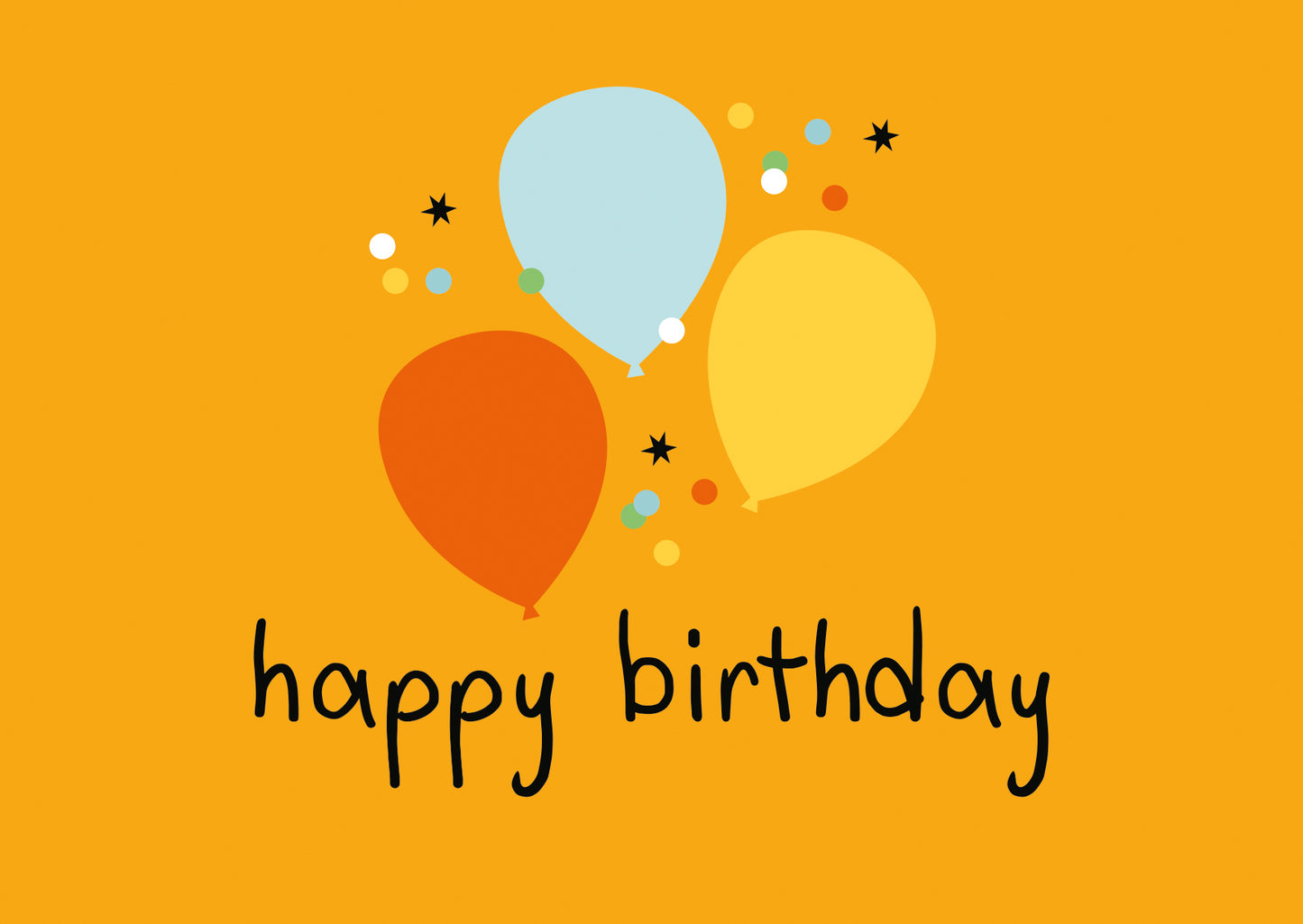 Postcard Happy birthday - 10 stuks