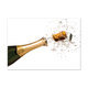 Postcard Champagne - 10 stuks - Formaat: Standaard - Vorm: Liggend - Postcards - Op deze postcard staat een champagnefles die ontpopt. - Snelwenskaart