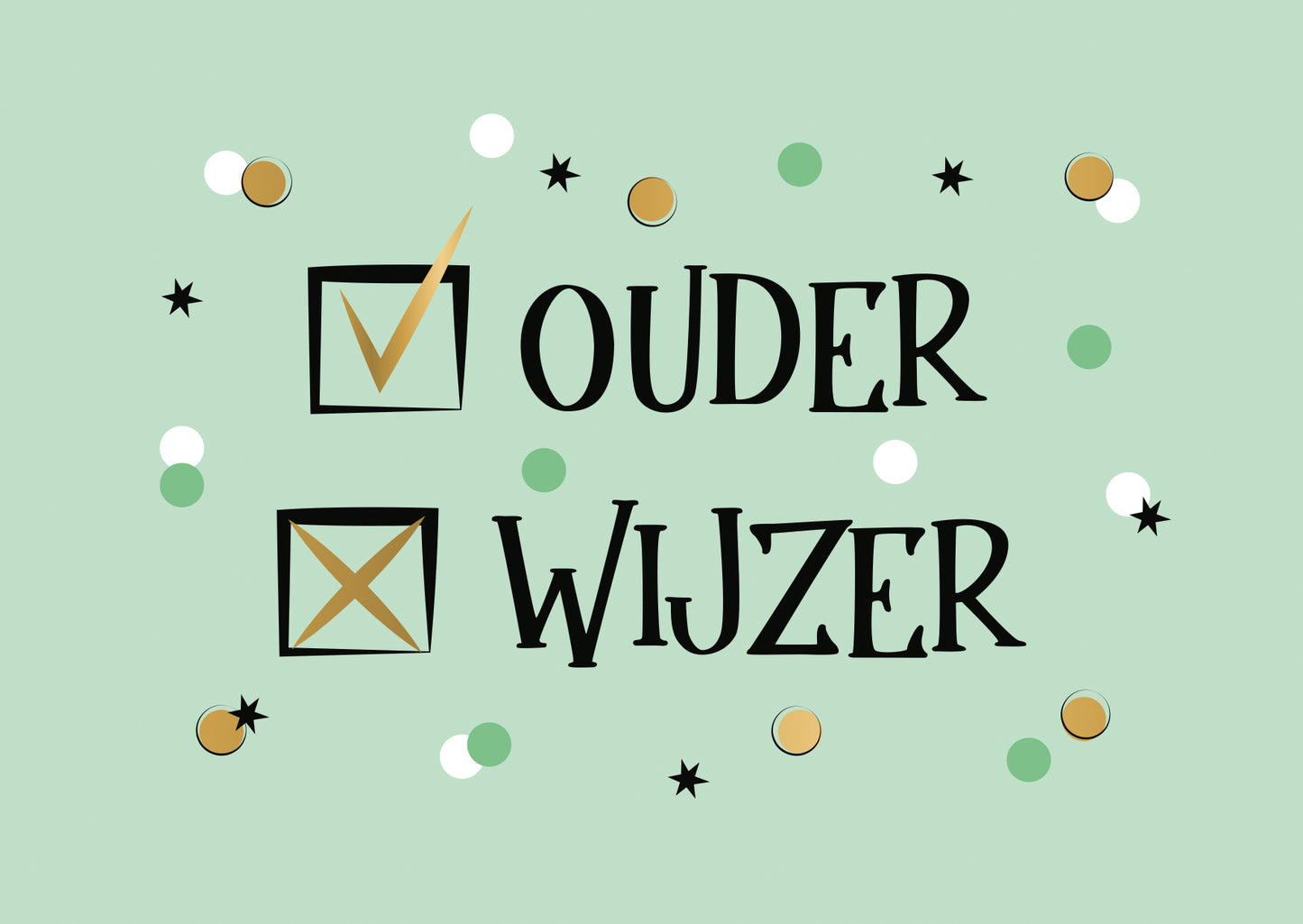 Postcard Ouder wijzer - 10 stuks