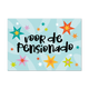 Postcard Voor de pensionado - 10 stuks - Formaat: Standaard - Vorm: Liggend - Postcards - Op deze postcard staat de tekst: "Voor de pensionado" omringt door sterren in diverse kleuren. - Snelwenskaart