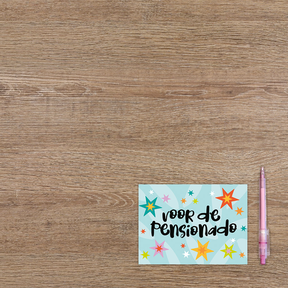 Postcard Voor de pensionado - 10 stuks
