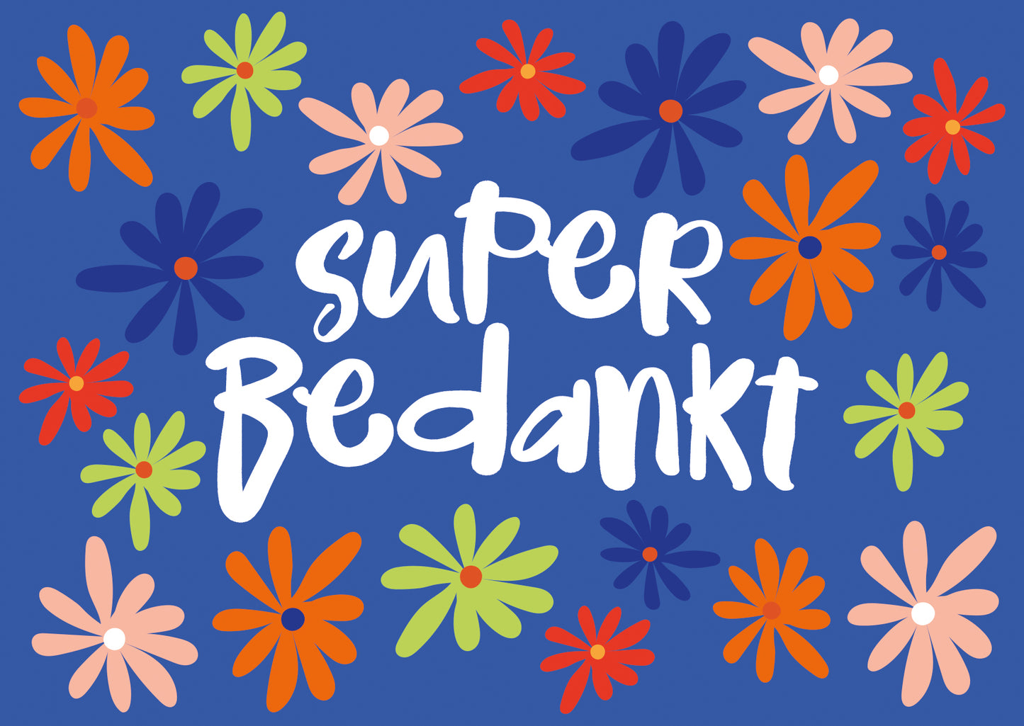 Postcard Super bedankt - 10 stuks