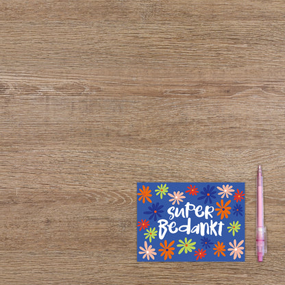 Postcard Super bedankt - 10 stuks