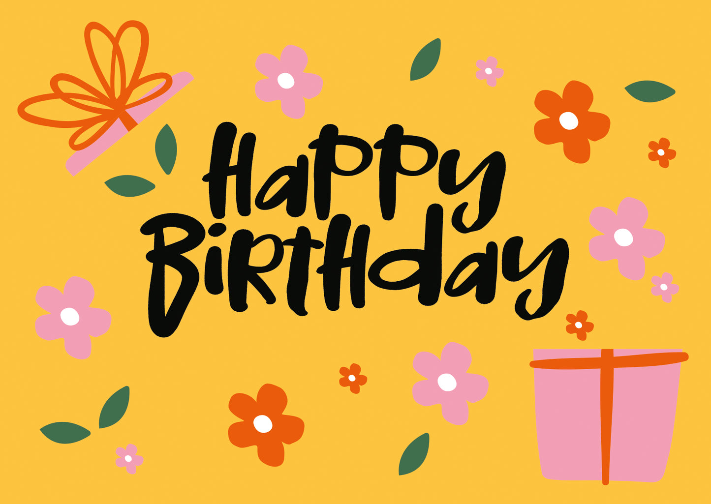 Postcard Happy birthday - 10 stuks