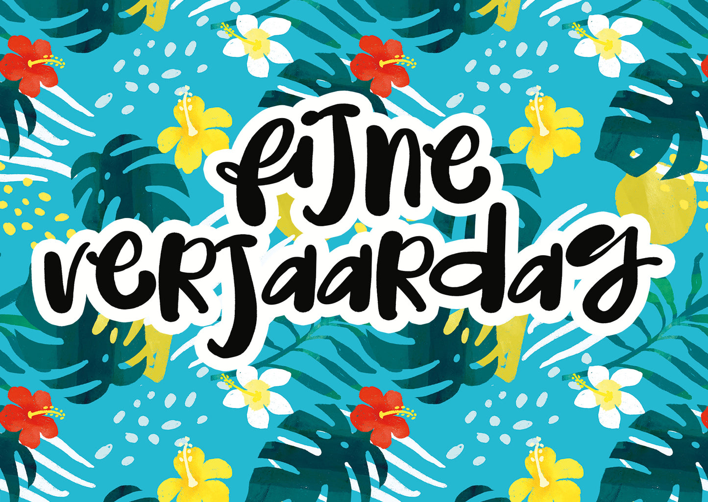 Postcard Fijne verjaardag - 10 stuks