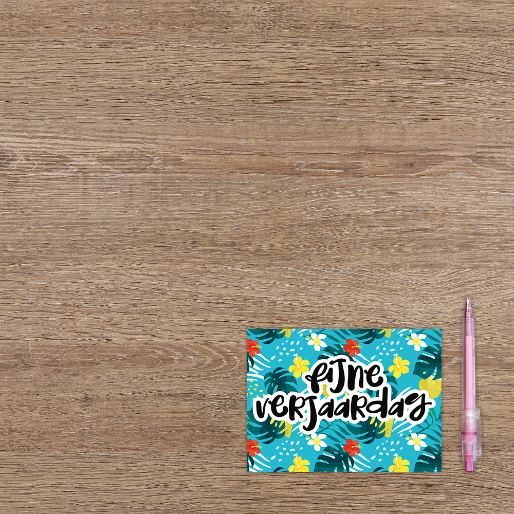 Postcard Fijne verjaardag - 10 stuks