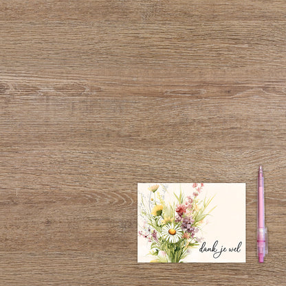 Postcard Dank je wel - 10 stuks