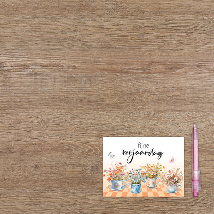 Postcard Fijne verjaardag - 10 stuks