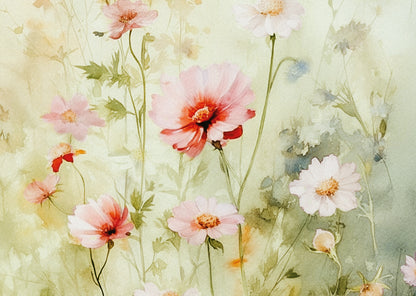 Postcard Bloemenveld - 10 stuks