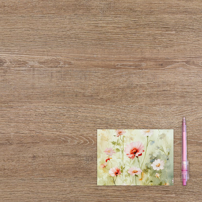 Postcard Bloemenveld - 10 stuks