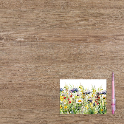 Postcard Bloemenveld - 10 stuks