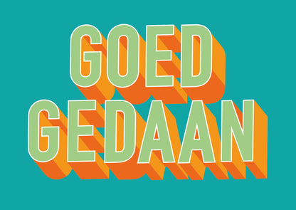 Postcard Goed gedaan - 10 stuks