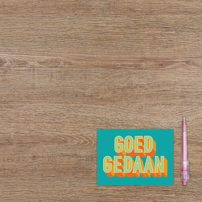 Postcard Goed gedaan - 10 stuks