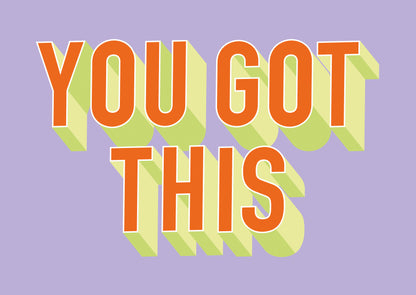 Postcard You got this - 10 stuks