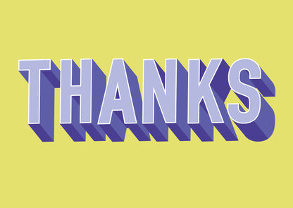 Postcard Thanks - 10 stuks