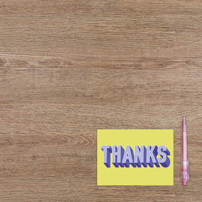 Postcard Thanks - 10 stuks