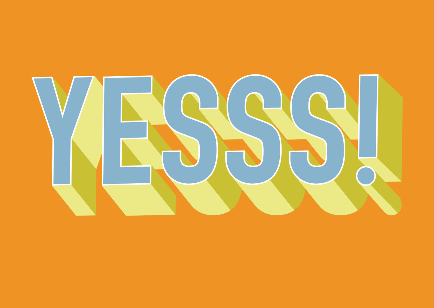 Postcard Yesss! - 10 stuks