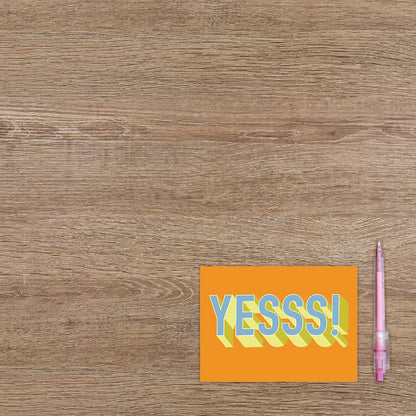 Postcard Yesss! - 10 stuks