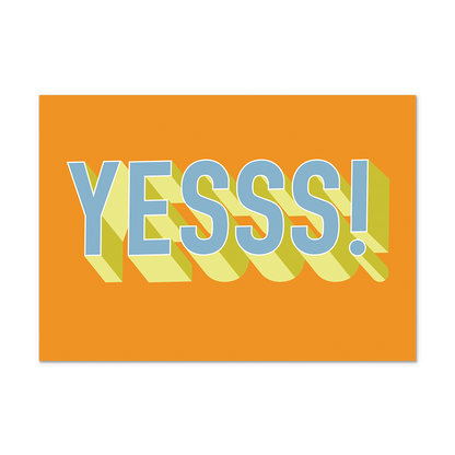 Postcard Yesss! - 10 stuks