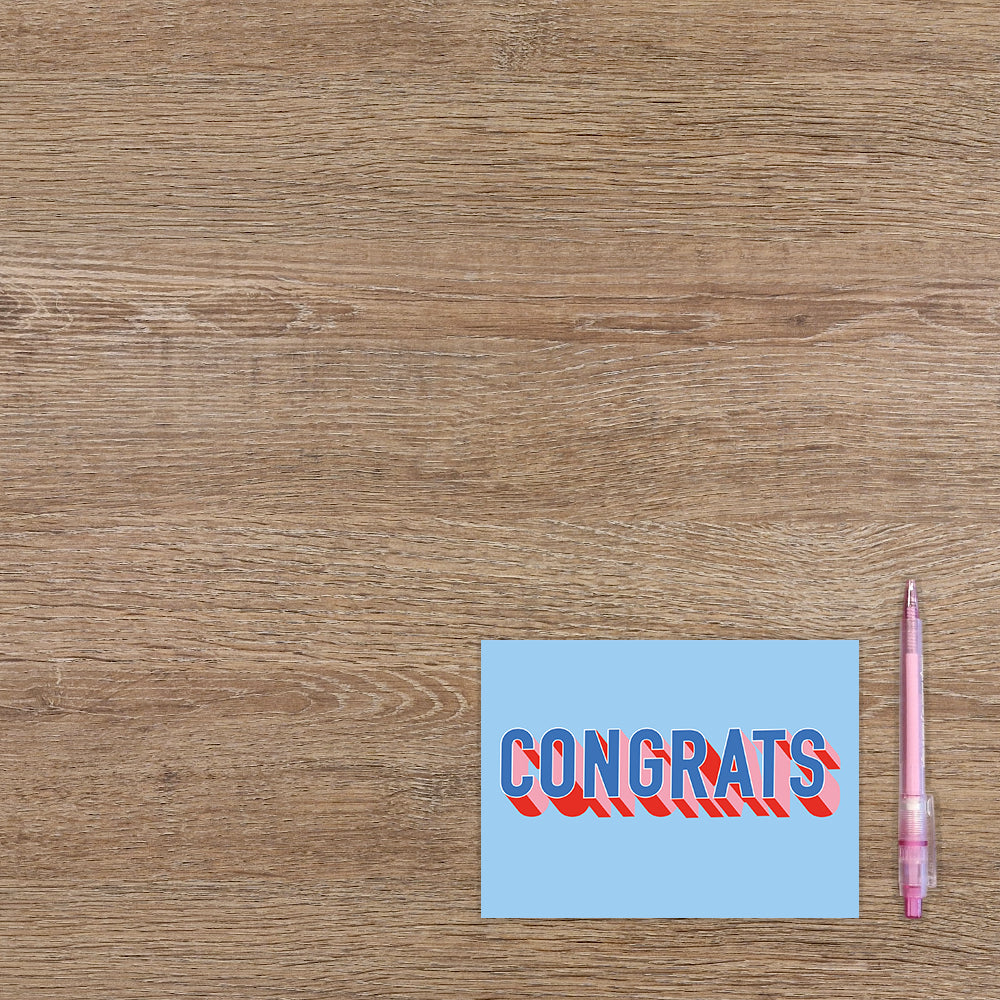 Postcard Congrats - 10 stuks