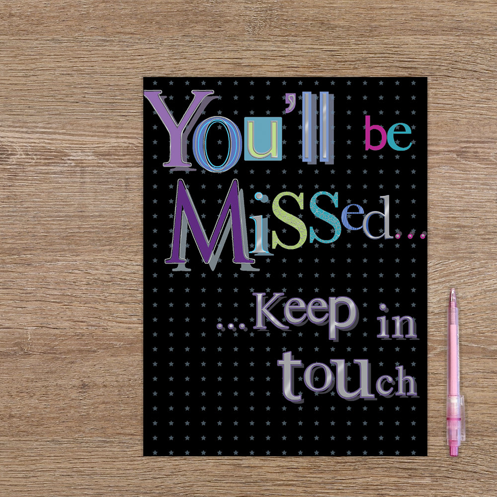 XL kaart - You'll be missed...