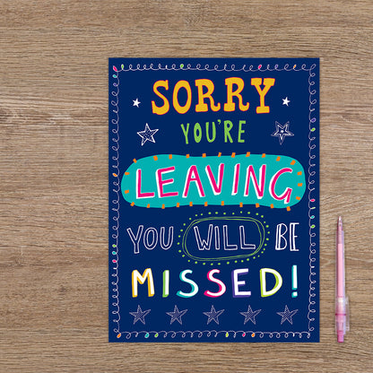 XL kaart - Sorry you're leaving you will be missed!