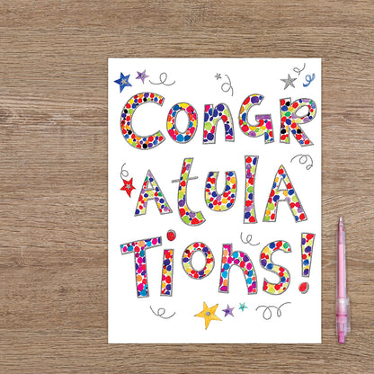 XL kaart - Congratulations!