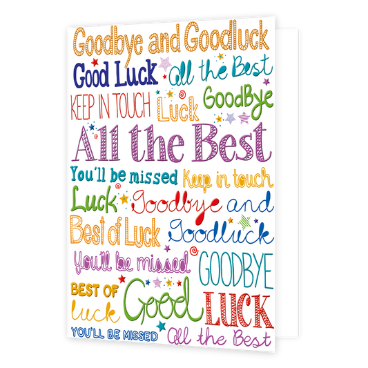 XL kaart - Goodbye and goodluck