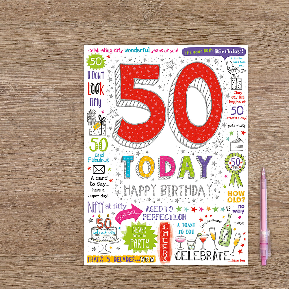 50 today happy birthday