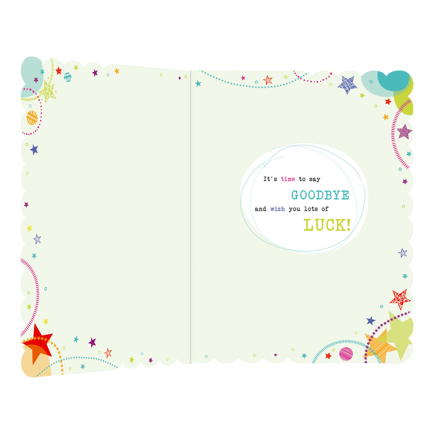 XL kaart - Goodbye & good luck
