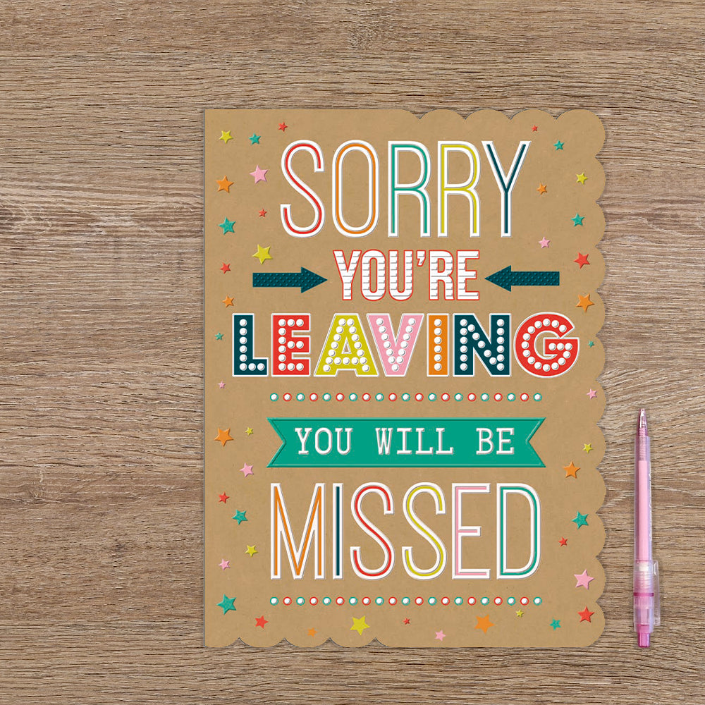 XL kaart - Sorry you're leaving