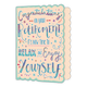 XL kaart - Congratulations on your retirement - Formaat: Groot - Vorm: Staand - Pensioenkaart - Op deze wenskaart staat de tekst: "Congratulations on your retirement. It's now time to relax and enjoy yourself". - Snelwenskaart