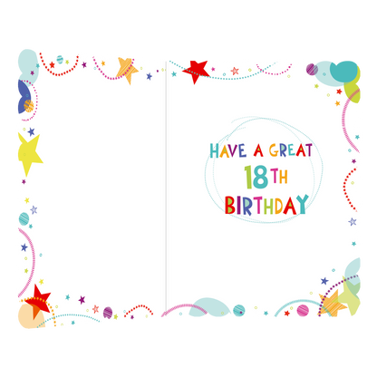 XL kaart - Happy 18th Birthday
