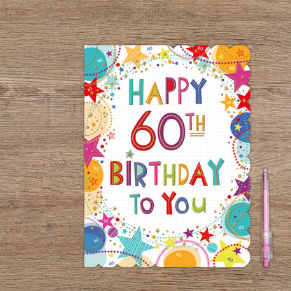XL kaart - Happy 60th Birthday