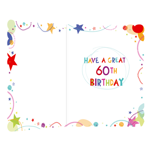XL kaart - Happy 60th Birthday