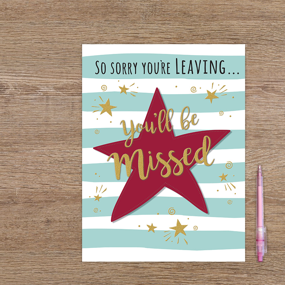 XL kaart - So sorry you're leaving