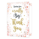 XL kaart - Sending you a really big thank you - Formaat: Groot - Vorm: Staand - Bedankkaart - Op deze wenskaart staat de tekst: "Sending you a really big thank you". - Snelwenskaart
