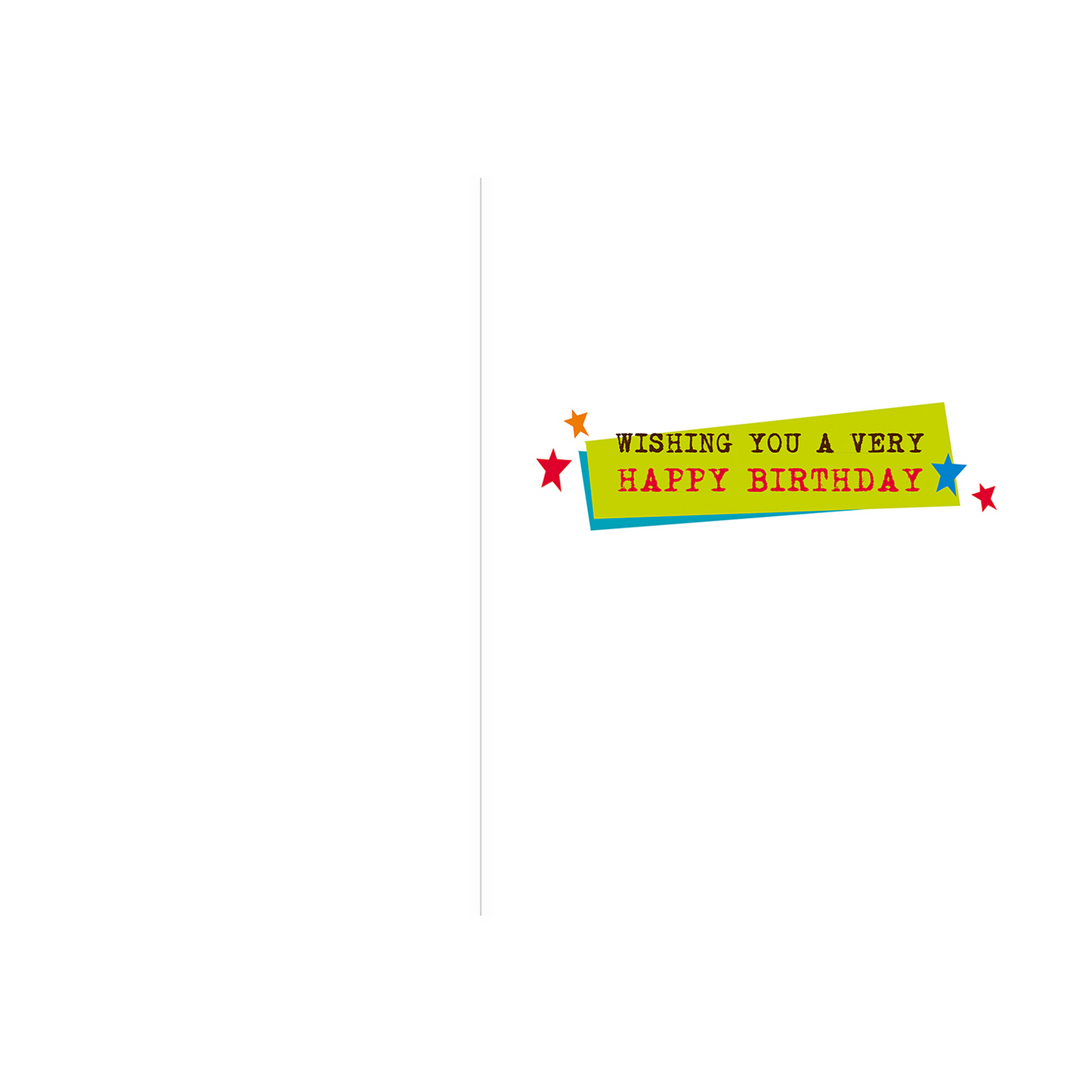 XL kaart - Happy Birthday to you