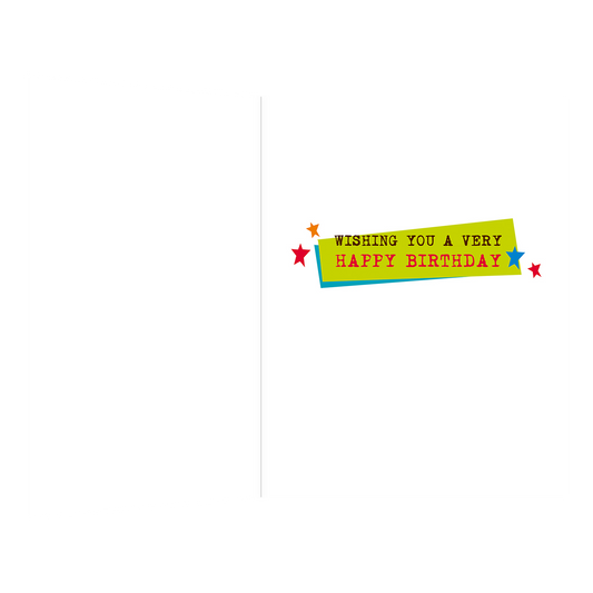 XL kaart - Happy Birthday to you