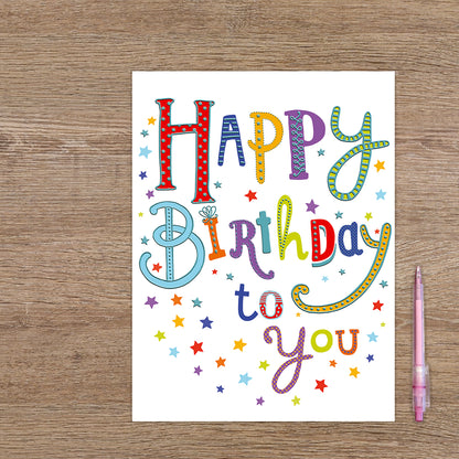 XL kaart - Happy Birthday to you