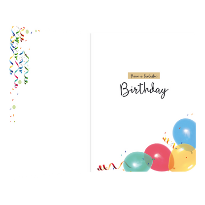 XL kaart - Happy birthday it's time to celebrate