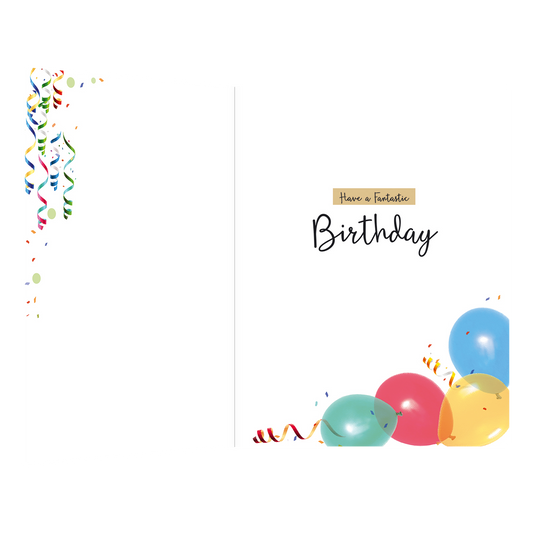 XL kaart - Happy birthday it's time to celebrate