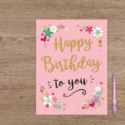 XL kaart - Happy birthday to you