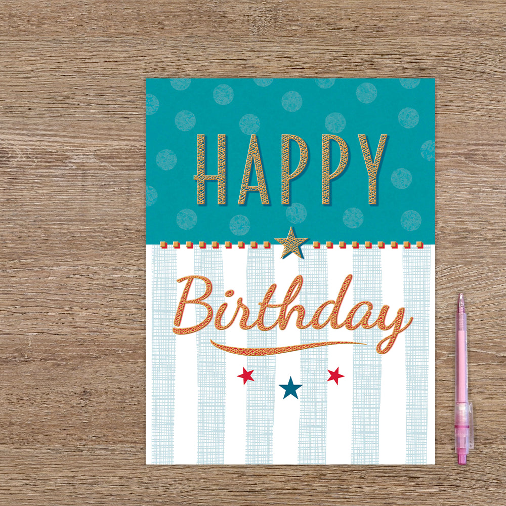 XL kaart - Happy birthday