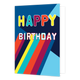XL kaart - Happy birthday - Formaat: Groot - Vorm: Staand - Verjaardagskaart - Op deze wenskaart staat de tekst: "Happy birthday". - Snelwenskaart