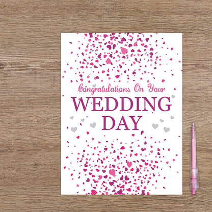 XL kaart - Congratulations On Your Wedding day